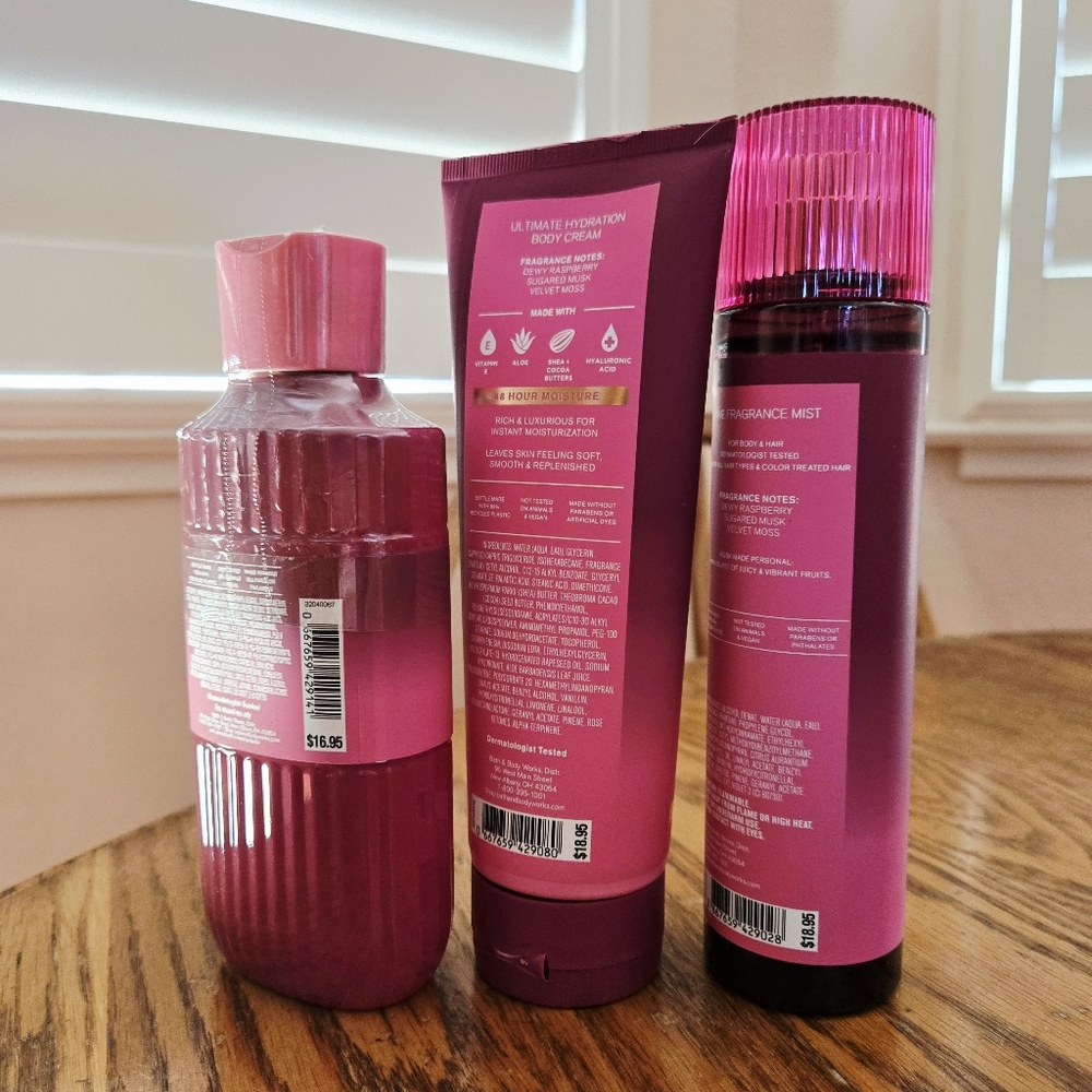 ๐BOGO 50% OFF๐ซง๐งด๐ NWTโผ๏ธBath & Body Works "Fruity Musk" 3-piece Collection - Picture 3 of 11